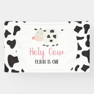 Banderoles Vache d'anniversaire Imprimer