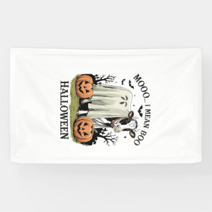 Banderoles Vache de ferme Halloween vintage