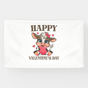 Banderoles Vache Valentine's Day Heart Gifts tee drôle Vache
