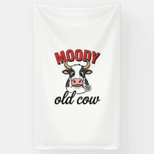Banderoles Vache Vieille Humeur Vintage Dessin de T-Shirt de