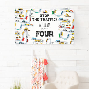 Banderoles Véhicules de transport Voitures arrêter la circula