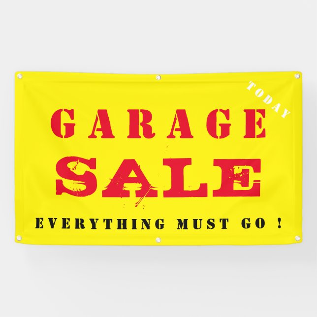 Banderoles VENTE DE Garage (Horizontal)