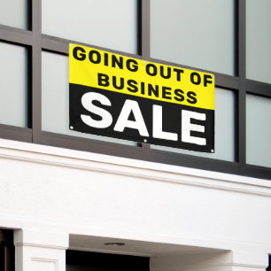 Banderoles Vente de liquidation totale Grand
