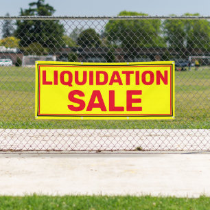 Banderoles Vente de liquidité pour petites entreprises Grande