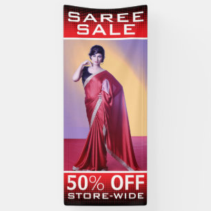 Banderoles Vente indienne faite sur commande de Saree de mode