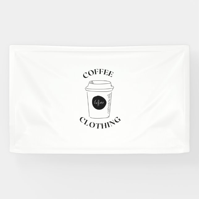 Banderoles vêtements de café (Horizontal)