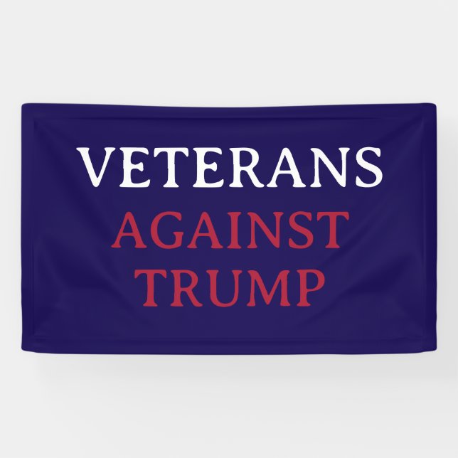 BANDEROLES VÉTÉRANS CONTRE TRUMP (Horizontal)