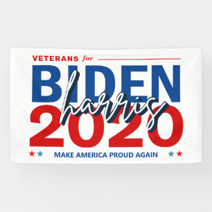 Banderoles Vétérans pour la campagne électorale de Biden H