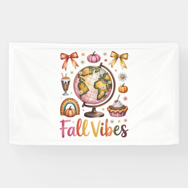 Banderoles Vibes d'automne (Horizontal)