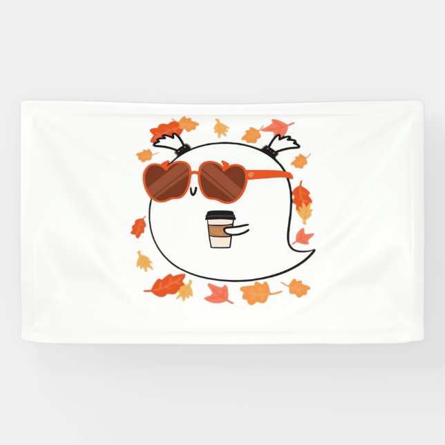 Banderoles Vibes D'Automne Cute Ghost Classic T-Shirt (Horizontal)