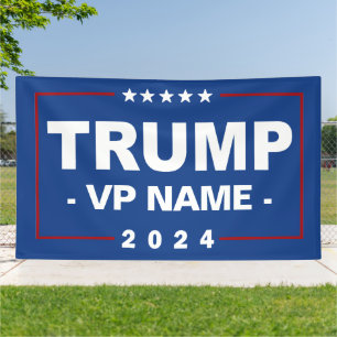 Banderoles Vice-président Trump 2024 sur mesure