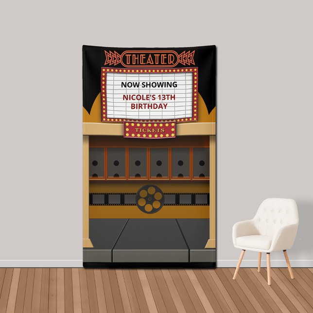 Banderoles Vidéo Théâtre Marquee Ticket Fenêtre fond (Créateur téléchargé)