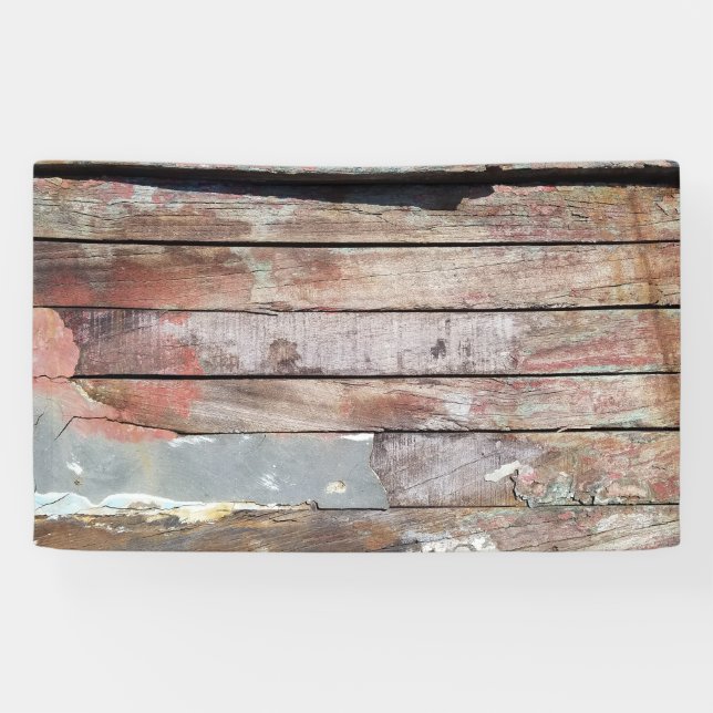 Banderoles Vieux bois rustique bateau en bois plank (Horizontal)