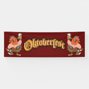 BANDEROLES VIKING WARRIOR OKTOBERFEST BANNER