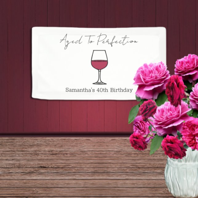 Banderoles Vin de la perfection 40e anniversaire (Créateur téléchargé)