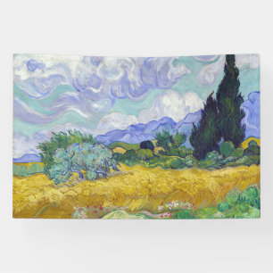Banderoles Vincent Van Gogh - Champ de blé avec cyprès
