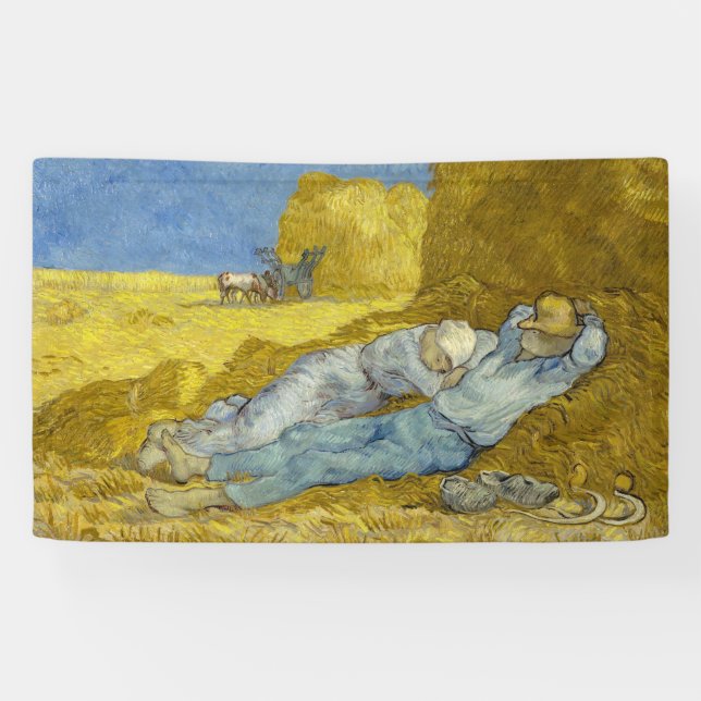 Banderoles Vincent Van Gogh - Mion, Repos / Travail / Siesta (Horizontal)