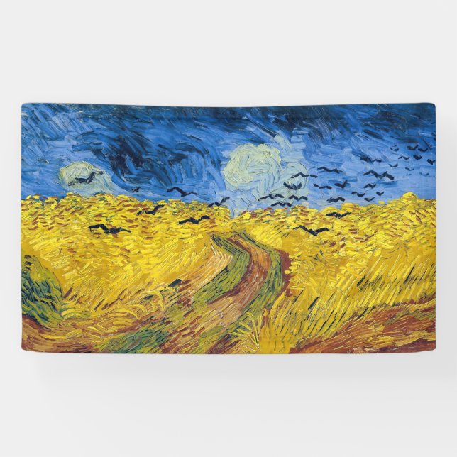 Banderoles Vincent van Gogh - Wheatfield with Crows (Horizontal)