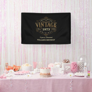 Banderoles Vintage N'Importe Quel Âge Thème Artisanat