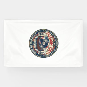 Banderoles Vinyle de la liberté Patriotique Disque vinyle Mus