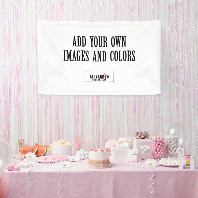 Banderoles Vinyle horizontal (Fête)