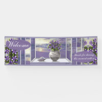 Violettes dans un bocal de lune