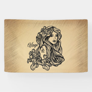 Banderoles Virgo Zodiac - Antique Look