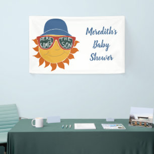 Banderoles Voici le Fils Baby Boy Shower