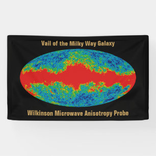 Banderoles Voile Galaxy Voie Lactée sur l'univers WMAP