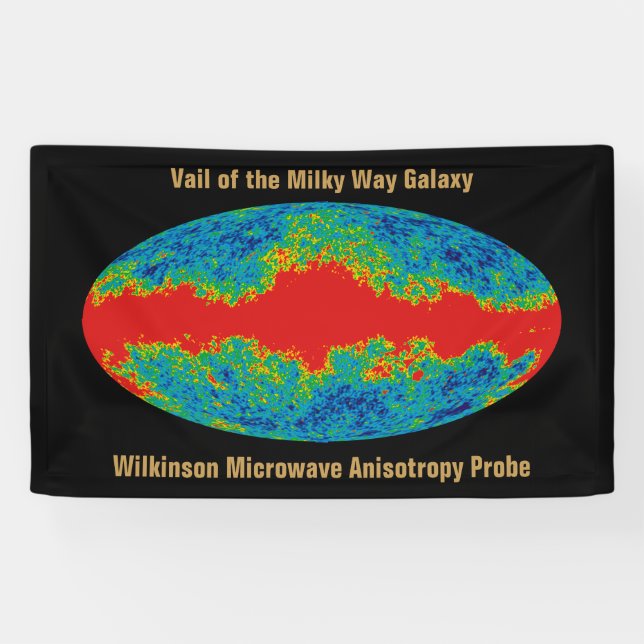 Banderoles Voile Galaxy Voie Lactée sur l'univers WMAP (Horizontal)