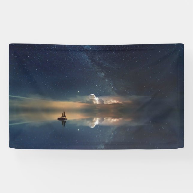 Banderoles Voile vers les nuages (Horizontal)