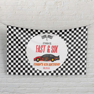 Banderoles Voiture de course Fast & Six Red Flame pour une fê