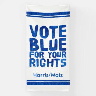 Banderoles Vote Blue Pour Vos Droits