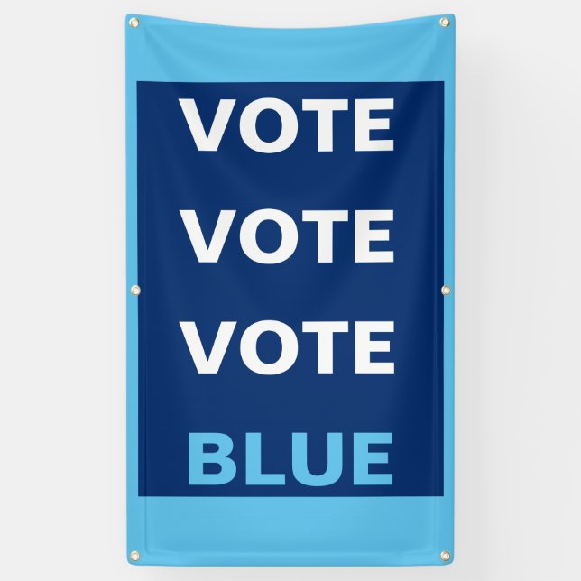 Banderoles Vote démocrate Selfie Arrière - plan Contexte (Vertical)