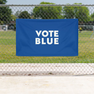 Banderoles Votez Blue white blue moderne bold typographie