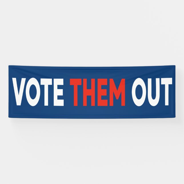 Banderoles Votez-les en dehors du texte gras politique (Horizontal)