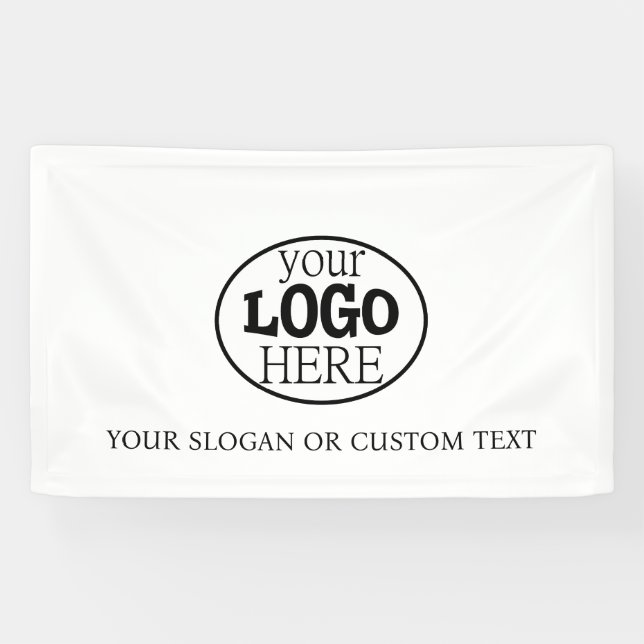 Banderoles Votre logo et votre texte personnalisés (Horizontal)