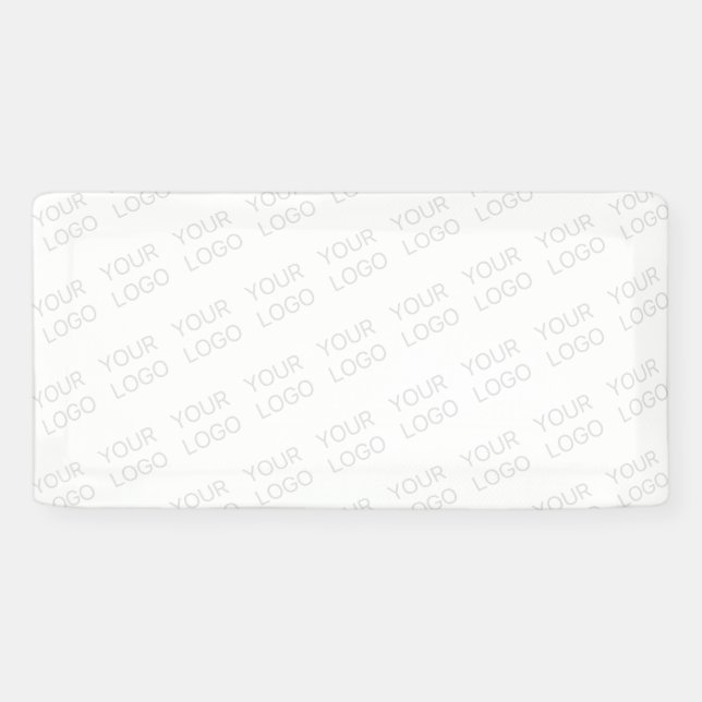 Banderoles Votre logo s'allège automatiquement et se répète (Horizontal)