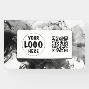 Banderoles Votre logo Smokey gothique Monochrome