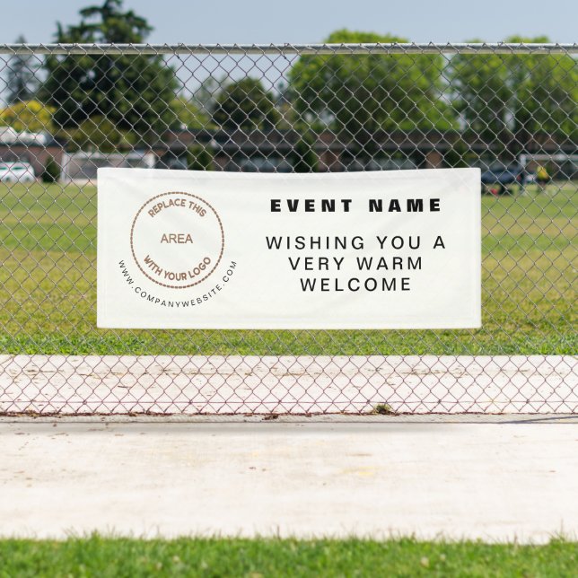 Banderoles Votre Logo Website Welcome Business Event (En situation)