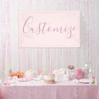 Votre texte | Élégant Script & Soft Blush Rose