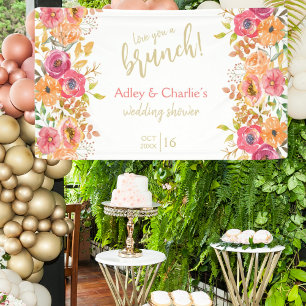 Banderoles Vous aimez un brunch automnal floral Mariage ou do