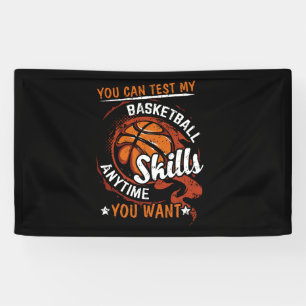 Banderoles Vous Pouvez Tester Mes Compétences De Basket-Ball 