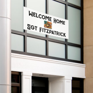 Banderoles Welcome Home USMC Customizable Patriotic Banner