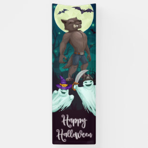 Banderoles Werewolf - Happy Halloween