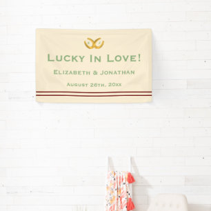 Banderoles Western Horseshoe Mariage