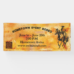 Banderoles Western Rustic Cowboy