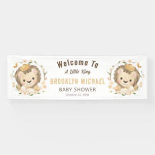 Banderoles Whimsical Lion King Baby shower Accueillant