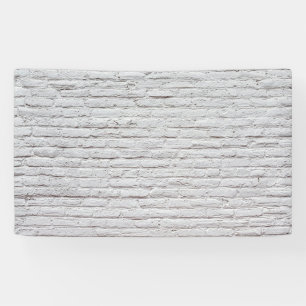 Banderoles White Brick Wall