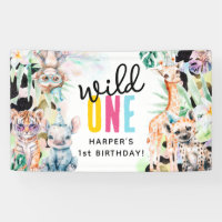 Wild One Safari Animaux 1er anniversaire